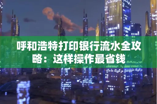 呼和浩特打印银行流水全攻略:这样操作最省钱