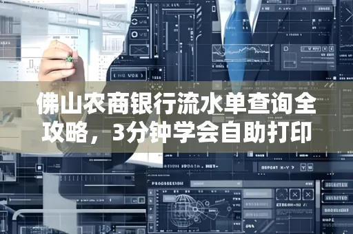 佛山农商银行流水单查询全攻略,3分钟学会自助打印