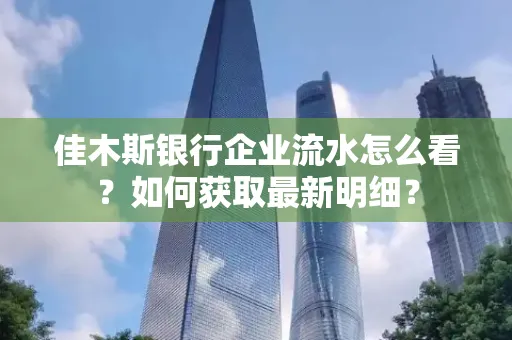 佳木斯银行企业流水怎么看?如何获取最新明细?