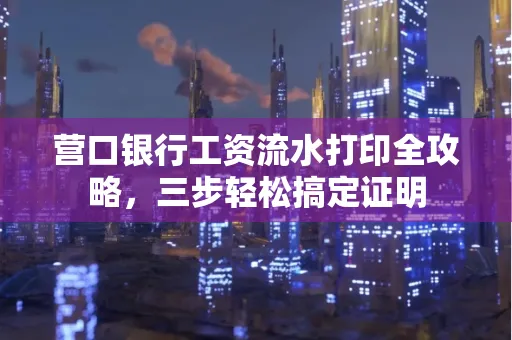 营口银行工资流水打印全攻略,三步轻松搞定证明