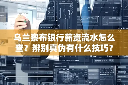 乌兰察布银行薪资流水怎么查?辨别真伪有什么技巧?
