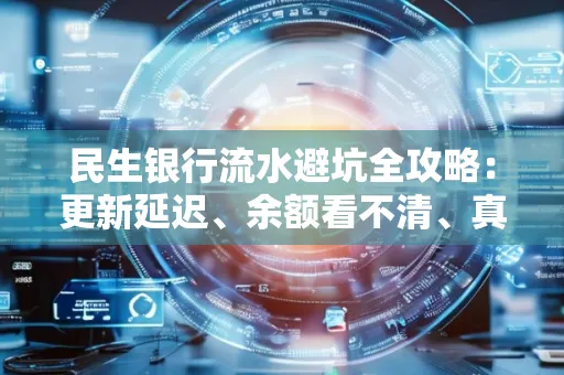 民生银行流水避坑全攻略:更新延迟、余额看不清、真实性验证问题一站式解决