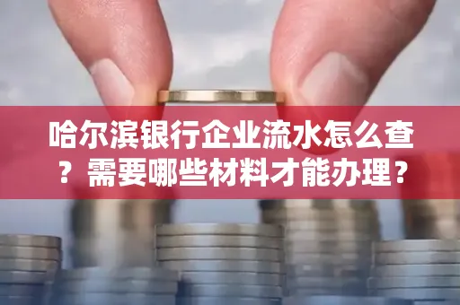 哈尔滨银行企业流水怎么查?需要哪些材料才能办理?