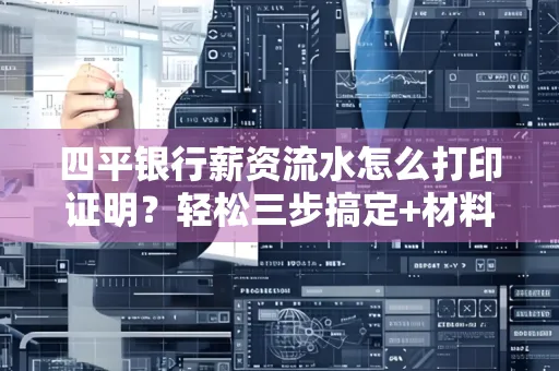 四平银行薪资流水怎么打印证明?轻松三步搞定+材料清单
