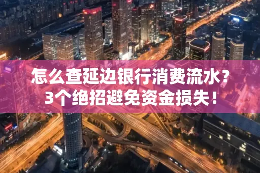 怎么查延边银行消费流水?3个绝招避免资金损失!