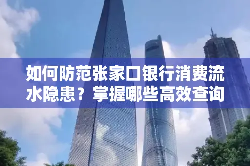 如何防范张家口银行消费流水隐患?掌握哪些高效查询技巧?